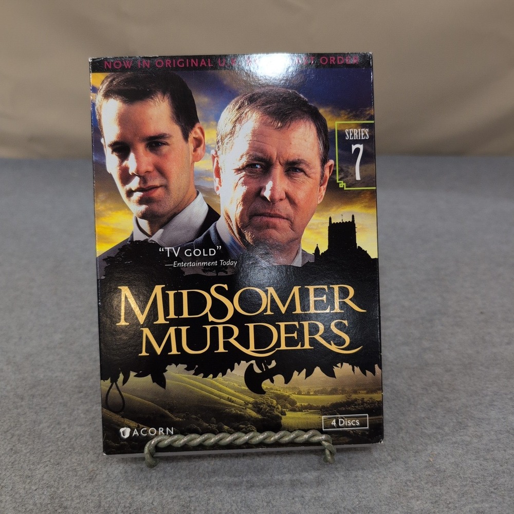 Midsomer Murders Series 7 DVD Set 4 Discs Original UK Broadcast Order Acorn VG+